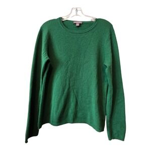 Cashmere By Charter Club Pullover Sweater Women's XL Kelly Green 2 Ply Cozy
